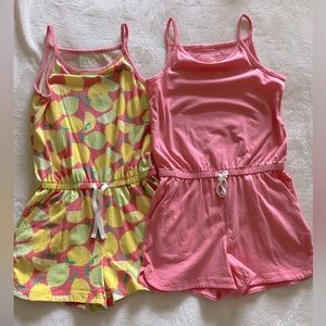 Set of 2 Girls Rompers Size 8
